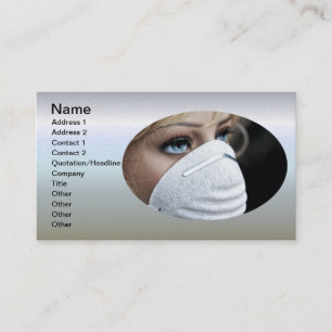コロナウイルス保護マスク 名刺