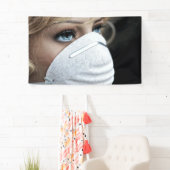 コロナウイルス保護マスク 横断幕 (インサイチュ)