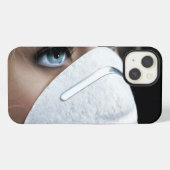 コロナウイルス保護マスク iPhoneケース (裏面横)
