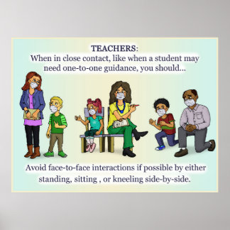 コロナウイルス先生ポスター ポスター