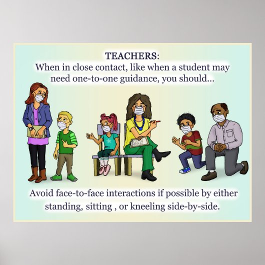 コロナウイルス先生ポスター ポスター (正面)