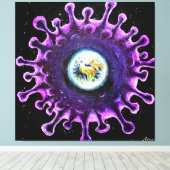 コロナウイルス全流行 キャンバスプリント (インサイチュ (ウッドフロア))