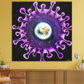 コロナウイルス全流行 キャンバスプリント (インサイチュ (リビング))