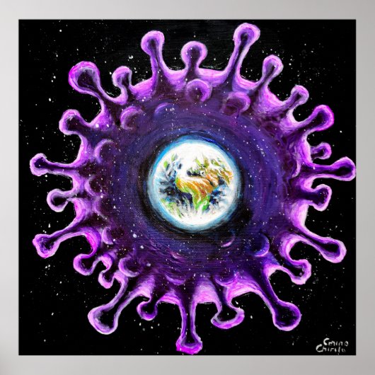 コロナウイルス全流行 ポスター (正面)