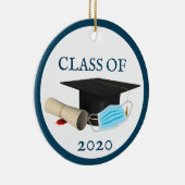 コロナウイルス大学院マスクCOVID 2020年度クラス セラミックオーナメント (右)