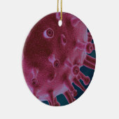 コロナウイルス微生物学 セラミックオーナメント (右)