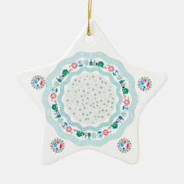 コロナウイルス流行世界 セラミックオーナメント