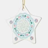 コロナウイルス流行世界 セラミックオーナメント (左)