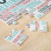 コロナウイルス背景健康パンデミック ジグソーパズル (側面)