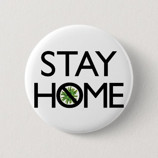 コロナウイルス認識度デザイン 缶バッジ (正面)