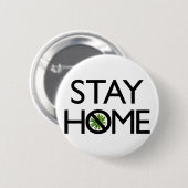 コロナウイルス認識度デザイン 缶バッジ (正面&裏面)