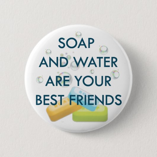 コロナウイルス認識度デザイン 缶バッジ (正面)