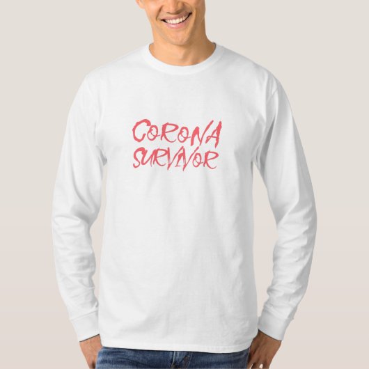 コロナウイルス認識度デザイン Tシャツ (正面)