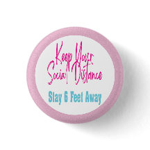 コロナウイルス警告健康の社会的分布ピンク