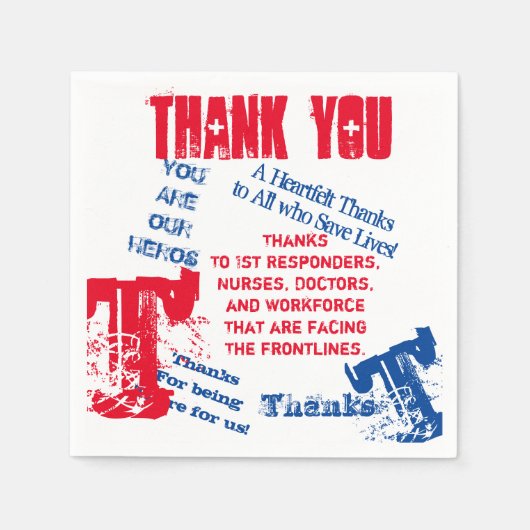 コロナウイルス スタンダードカクテルナプキン (正面)