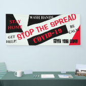 コロナウイルス 横断幕 (トレードショー)