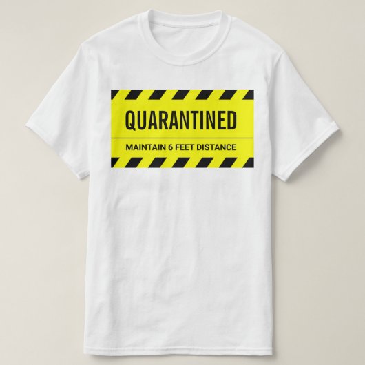 コロナウイルス 自主隔離 検疫 Tシャツ (デザイン正面)