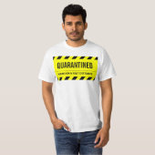 コロナウイルス 自主隔離 検疫 Tシャツ (正面フル)