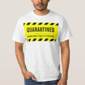 コロナウイルス 自主隔離 検疫 Tシャツ (正面)
