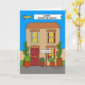 コロナウイルス、Happy Cinco de Mayo、Self-isolating カード (黄色い花)