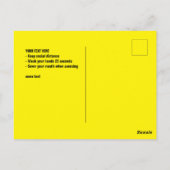 コロナウイルスCovid 19拡散を遅くカスタムする ポストカード (裏面)