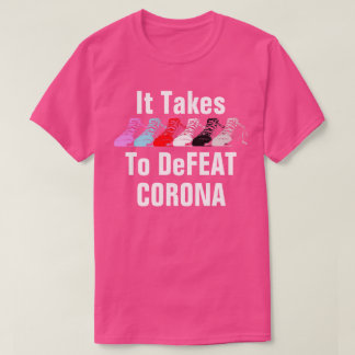 コロナウイルスTシャツを破るのに6足かかる Tシャツ