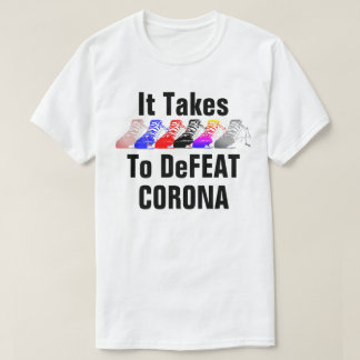 コロナウイルスTシャツを破るのに6足かかる Tシャツ