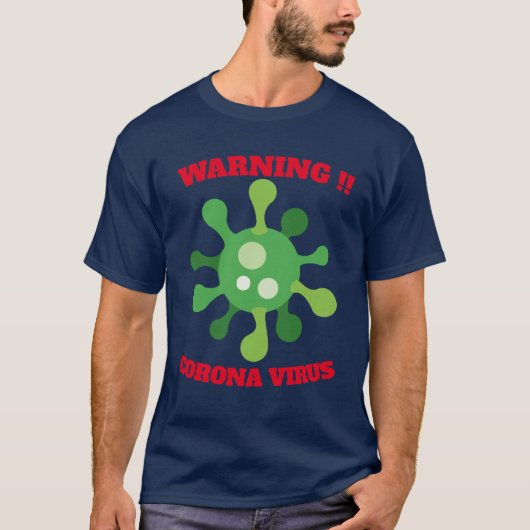 コロナウイルスTシャツ Tシャツ (正面)