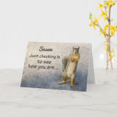 コロナウイ考えルス名前をカスタムするのリス カード (黄色い花)