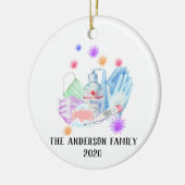 コロナウパーソナライズされたイルス2020コビデクリツマス セラミックオーナメント (左)