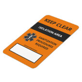 コロナウ警告イルス磁石スモール(Covid19) マグネット (左側)