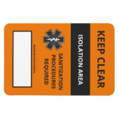 コロナウ警告イルス磁石スモール(Covid19) マグネット (横)