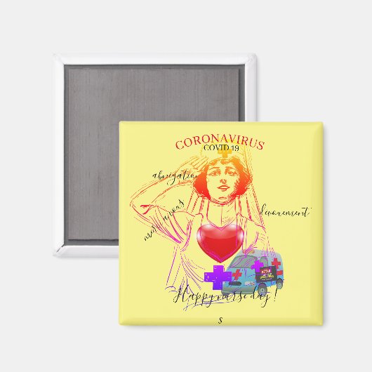 コロナカー マグネット (正面/裏面)