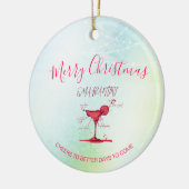 コロナクリスマスホリデーグリーンクレンティニマルティーニ セラミックオーナメント (左)