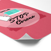 コロナストップウイルス ポスター (角)