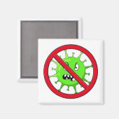 コロナストップウイルス マグネット (正面/裏面)