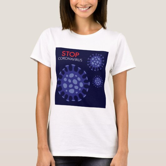 コロナストップ・ウイルス駆除キャンペーン Tシャツ (正面)