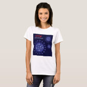 コロナストップ・ウイルス駆除キャンペーン Tシャツ (正面フル)