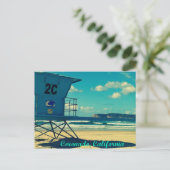 コロナドカリフォルニアライフガードタワー ポストカード (スタンド正面)