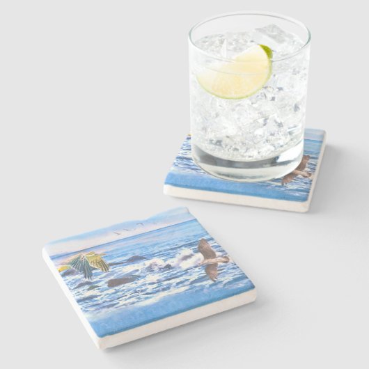 コロナドビーチカリフォルニアプレイグラウンド ストーンコースター (横)