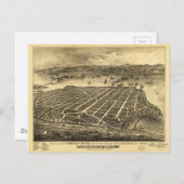 コロナドビーチサンディエゴカリフォルニア(1880) ポストカード (正面/裏面)