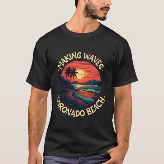 コロナドビーチビーチことわざ Tシャツ (正面)