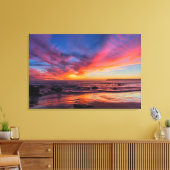 コロナド島からの太平洋の夕日2 キャンバスプリント (インサイチュ (リビング))
