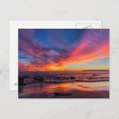 コロナド島からの太平洋の夕日2 ポストカード (正面/裏面)