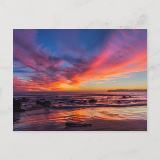 コロナド島からの太平洋の夕日2 ポストカード (正面)