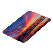 コロナド島からの太平洋の夕日2 マグネット (左側)