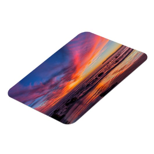 コロナド島からの太平洋の夕日2 マグネット (左側)