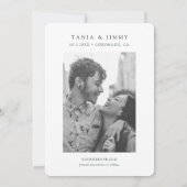 コロナド結婚のサンディエゴ日付を保存 招待状 (裏面)