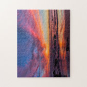 コロナド2号から太平洋上の夕日 ジグソーパズル (縦)