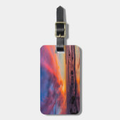 コロナド2号から太平洋上の夕日 ラゲッジタグ (正面縦)